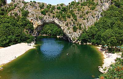 Pont d`Arc in der Ardeche