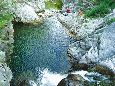 Schwimmen in Valousset